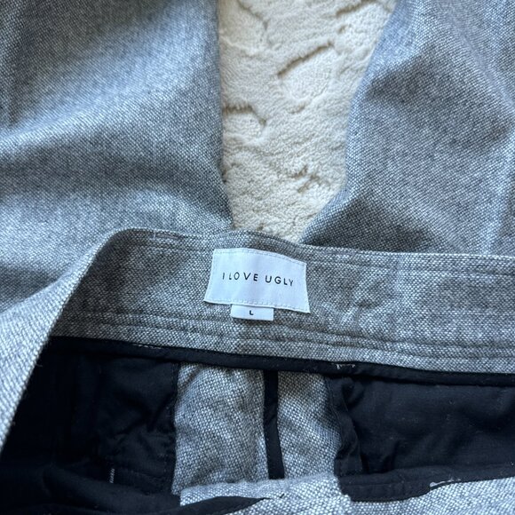 I LOVE UGLY Slim Kobe Pant in Charcoal Wool - Picture 3 of 5